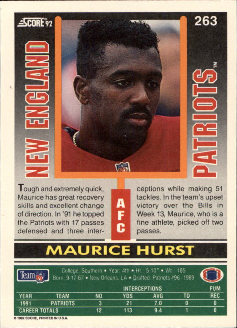A9250- 1992 Score Football Cards 201-400 +Rookies -You Pick- 15+ FREE US SHIP - Picture 123 of 381