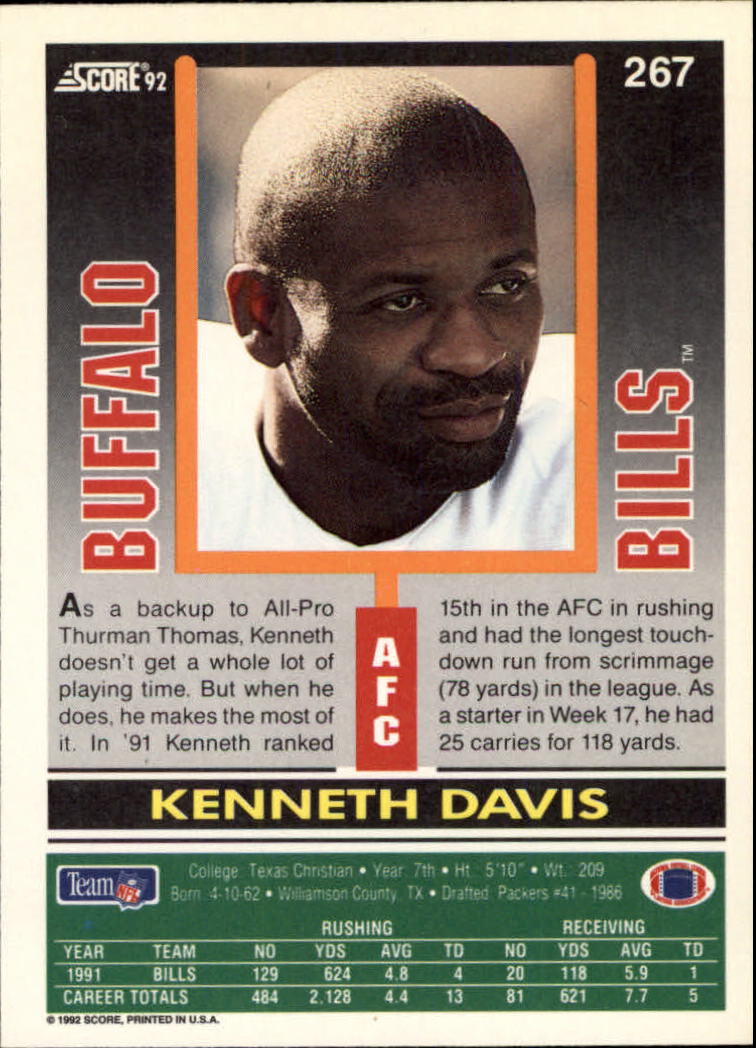 A9250- 1992 Score Football Cards 201-400 +Rookies -You Pick- 15+ FREE US SHIP - Picture 131 of 381