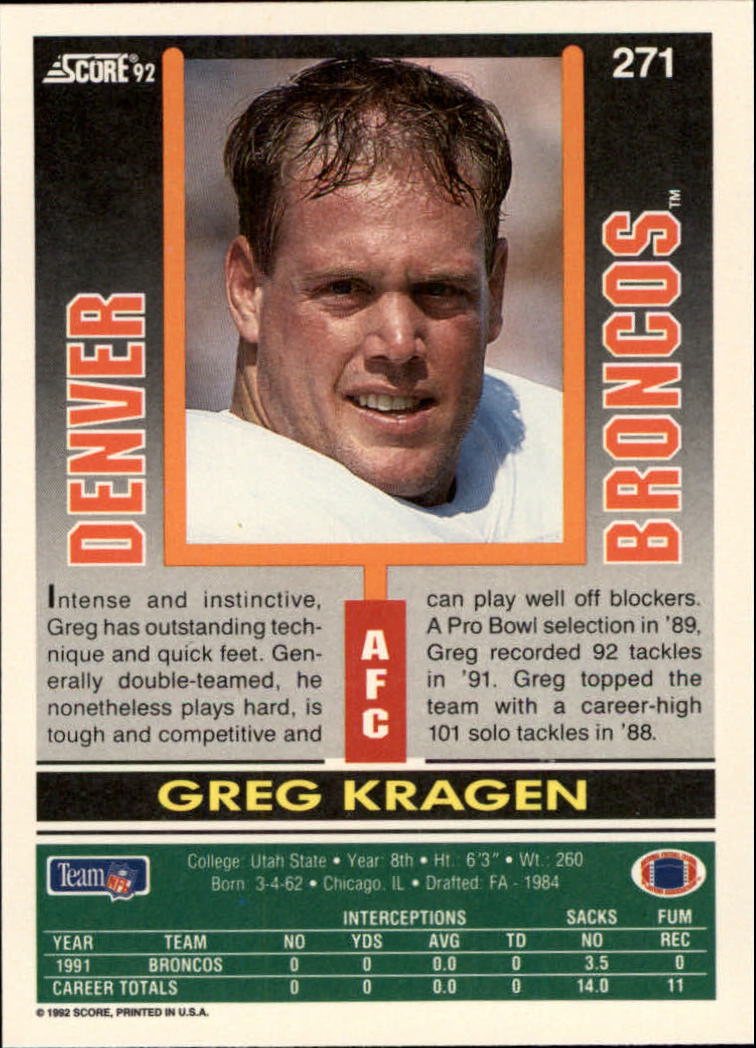 A9250- 1992 Score Football Cards 201-400 +Rookies -You Pick- 15+ FREE US SHIP - Picture 139 of 381