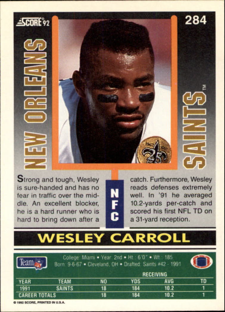 A9250- 1992 Score Football Cards 201-400 +Rookies -You Pick- 15+ FREE US SHIP - Picture 163 of 381