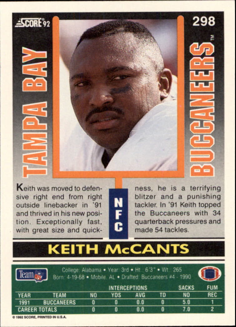 A9250- 1992 Score Football Cards 201-400 +Rookies -You Pick- 15+ FREE US SHIP - Picture 189 of 381