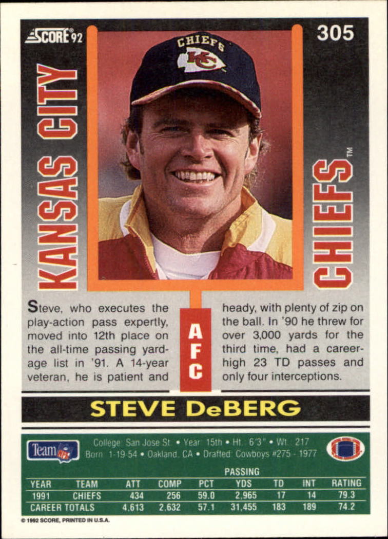 A9250- 1992 Score Football Cards 201-400 +Rookies -You Pick- 15+ FREE US SHIP - Picture 203 of 381