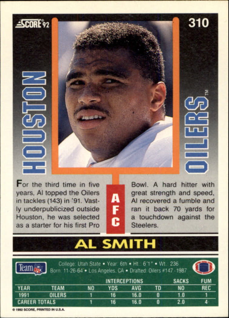 A9250- 1992 Score Football Cards 201-400 +Rookies -You Pick- 15+ FREE US SHIP - Picture 211 of 381