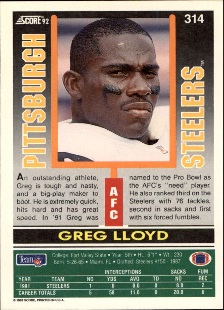 A9250- 1992 Score Football Cards 201-400 +Rookies -You Pick- 15+ FREE US SHIP - Picture 217 of 381