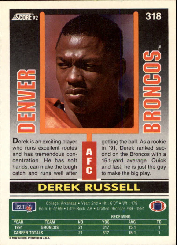 A9250- 1992 Score Football Cards 201-400 +Rookies -You Pick- 15+ FREE US SHIP - Picture 225 of 381