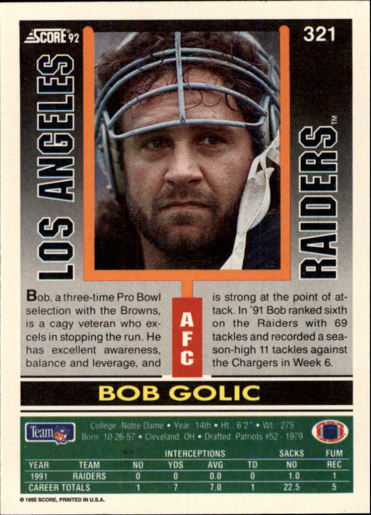 A9250- 1992 Score Football Cards 201-400 +Rookies -You Pick- 15+ FREE US SHIP - Picture 231 of 381