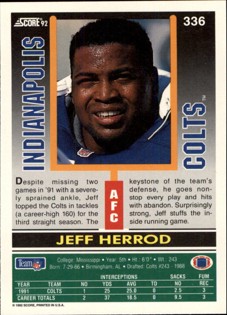 A9250- 1992 Score Football Cards 201-400 +Rookies -You Pick- 15+ FREE US SHIP - Picture 257 of 381