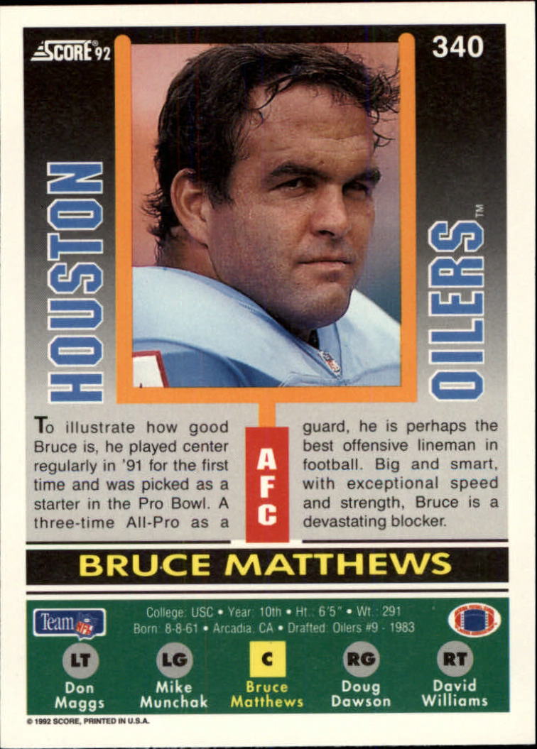 A9250- 1992 Score Football Cards 201-400 +Rookies -You Pick- 15+ FREE US SHIP - Picture 265 of 381