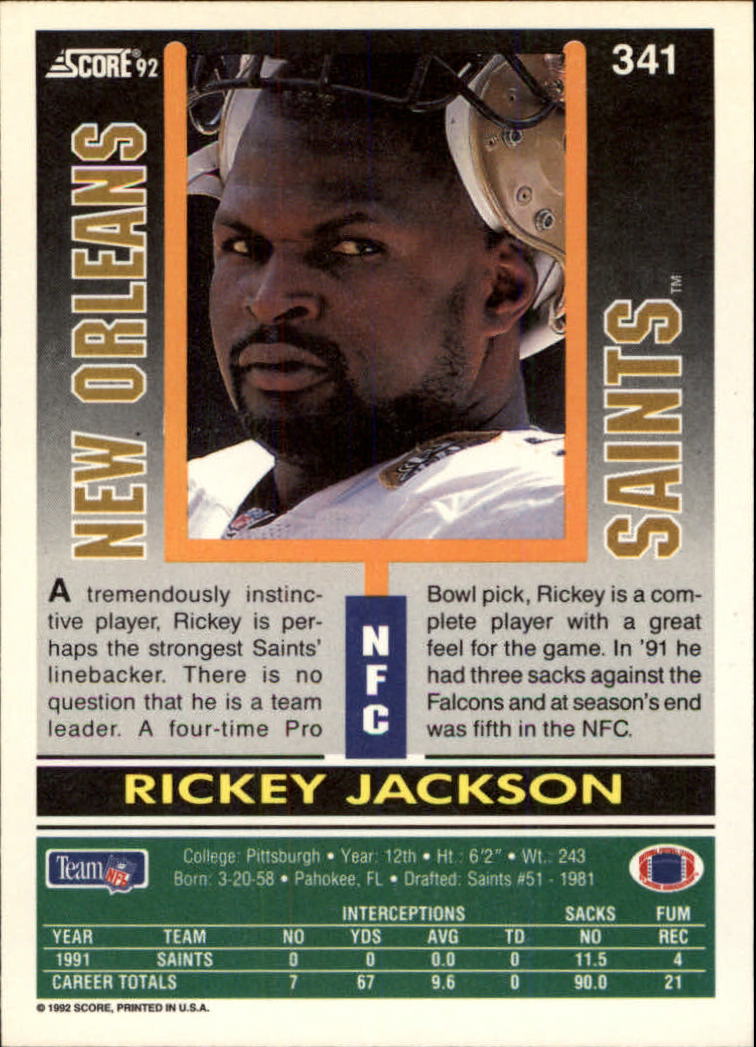 A9250- 1992 Score Football Cards 201-400 +Rookies -You Pick- 15+ FREE US SHIP - Picture 267 of 381