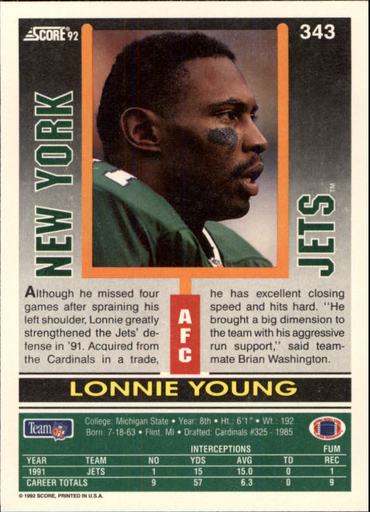 A9250- 1992 Score Football Cards 201-400 +Rookies -You Pick- 15+ FREE US SHIP - Picture 271 of 381
