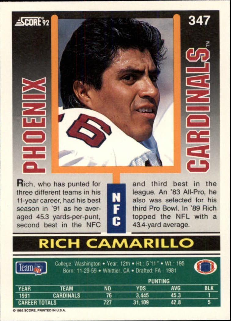 A9250- 1992 Score Football Cards 201-400 +Rookies -You Pick- 15+ FREE US SHIP - Picture 279 of 381