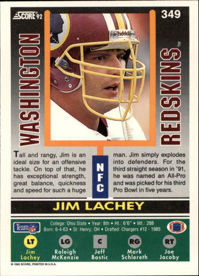 A9250- 1992 Score Football Cards 201-400 +Rookies -You Pick- 15+ FREE US SHIP - Picture 283 of 381