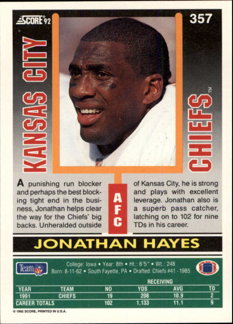 A9250- 1992 Score Football Cards 201-400 +Rookies -You Pick- 15+ FREE US SHIP - Picture 299 of 381