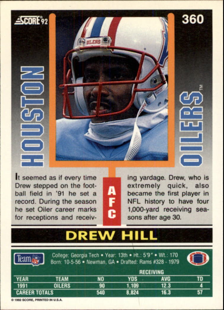 A9250- 1992 Score Football Cards 201-400 +Rookies -You Pick- 15+ FREE US SHIP - Picture 305 of 381