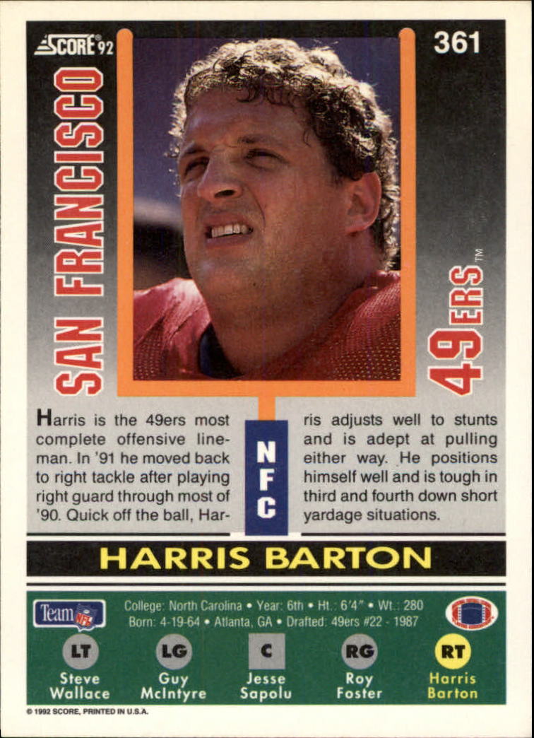 A9250- 1992 Score Football Cards 201-400 +Rookies -You Pick- 15+ FREE US SHIP - Picture 307 of 381