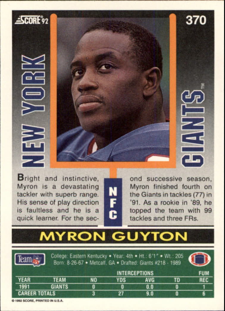 A9250- 1992 Score Football Cards 201-400 +Rookies -You Pick- 15+ FREE US SHIP - Picture 325 of 381
