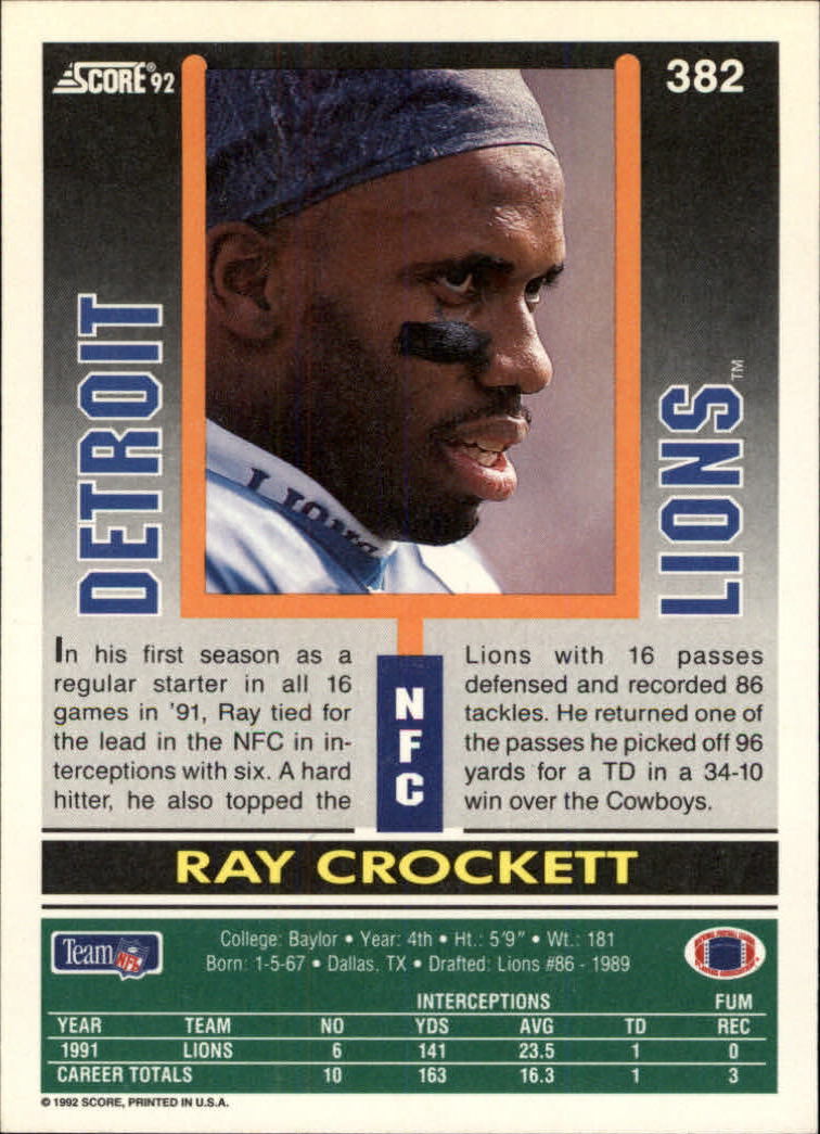 A9250- 1992 Score Football Cards 201-400 +Rookies -You Pick- 15+ FREE US SHIP - Picture 347 of 381