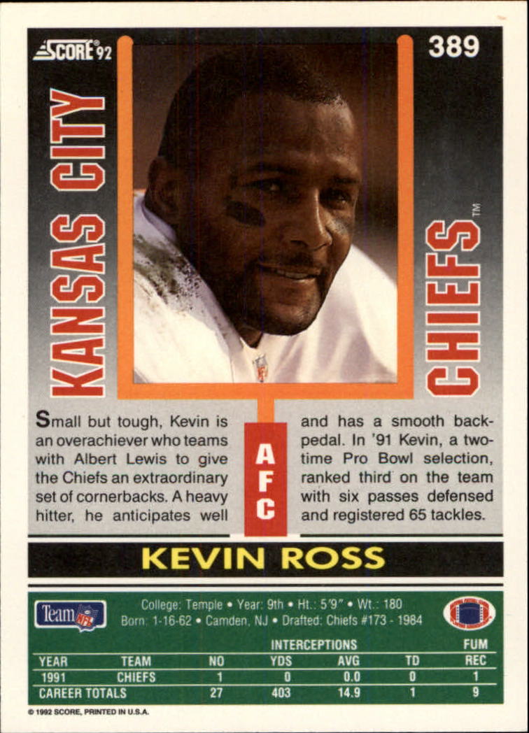 A9250- 1992 Score Football Cards 201-400 +Rookies -You Pick- 15+ FREE US SHIP - Picture 359 of 381