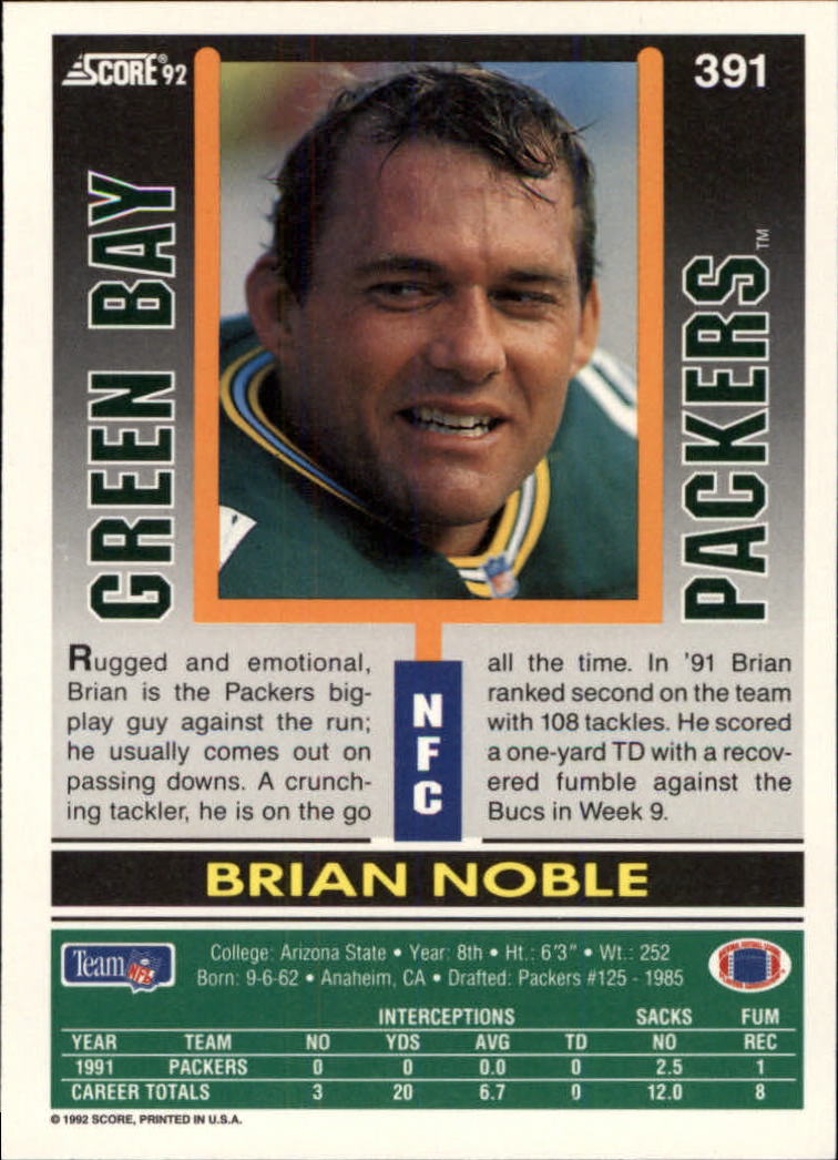A9250- 1992 Score Football Cards 201-400 +Rookies -You Pick- 15+ FREE US SHIP - Picture 363 of 381
