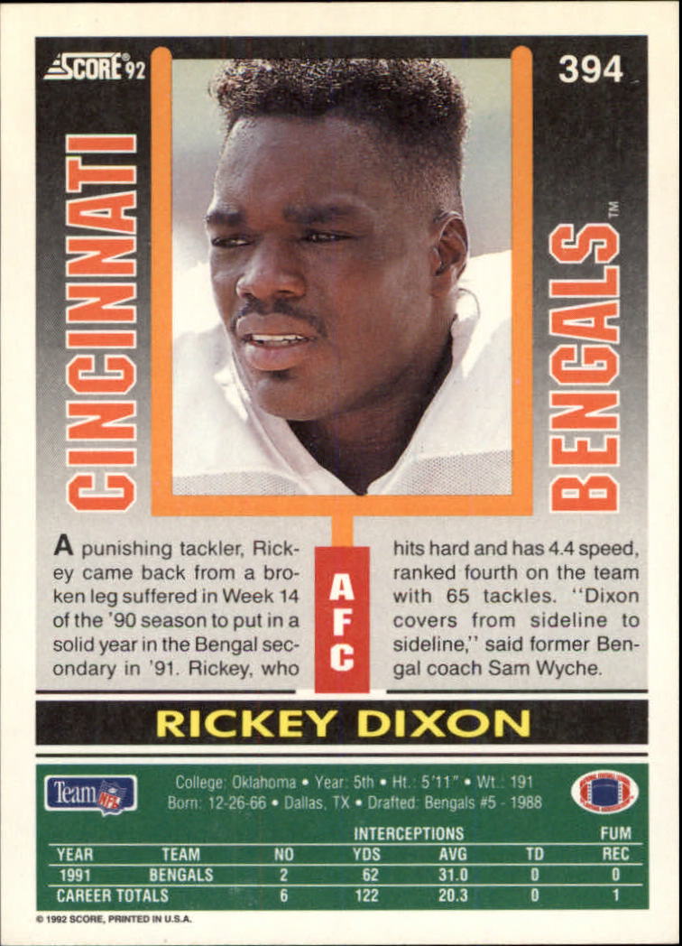 A9250- 1992 Score Football Cards 201-400 +Rookies -You Pick- 15+ FREE US SHIP - Picture 369 of 381