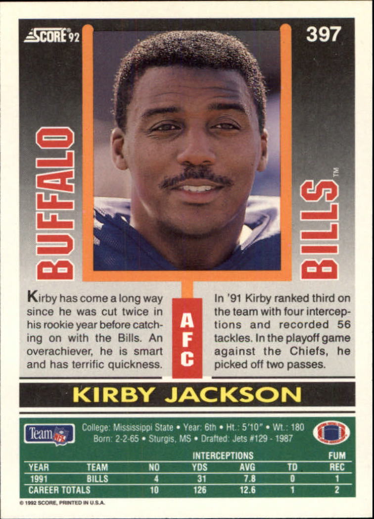 A9250- 1992 Score Football Cards 201-400 +Rookies -You Pick- 15+ FREE US SHIP - Picture 375 of 381