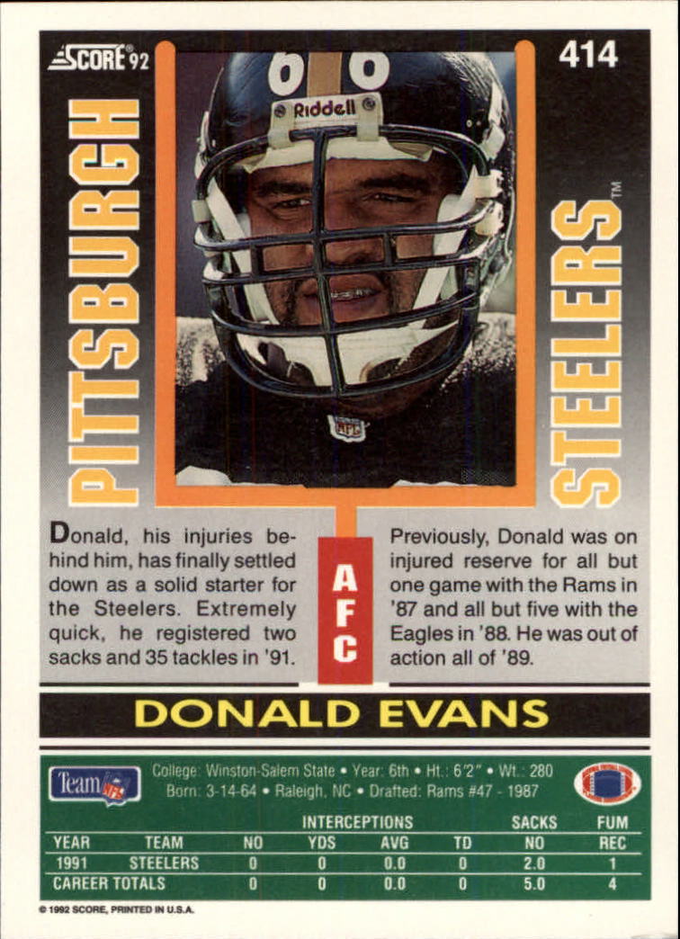 A9250- 1992 Score Football Cards 401-550 +Rookies -You Pick- 15+ FREE US SHIP