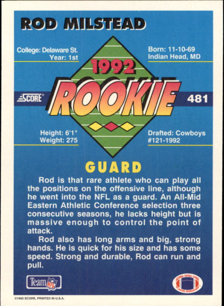 A9250- 1992 Score Football Cards 401-550 +Rookies -You Pick- 15+ FREE US SHIP