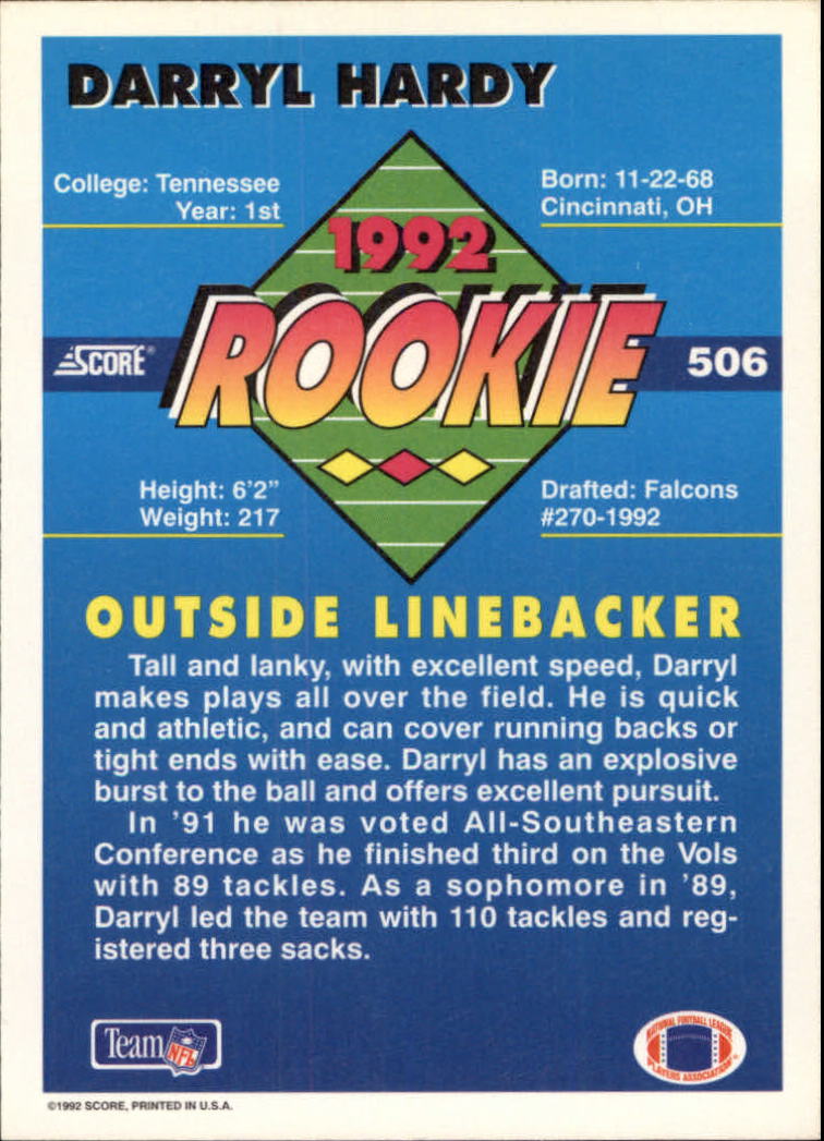 A9250- 1992 Score Football Cards 401-550 +Rookies -You Pick- 15+ FREE US SHIP