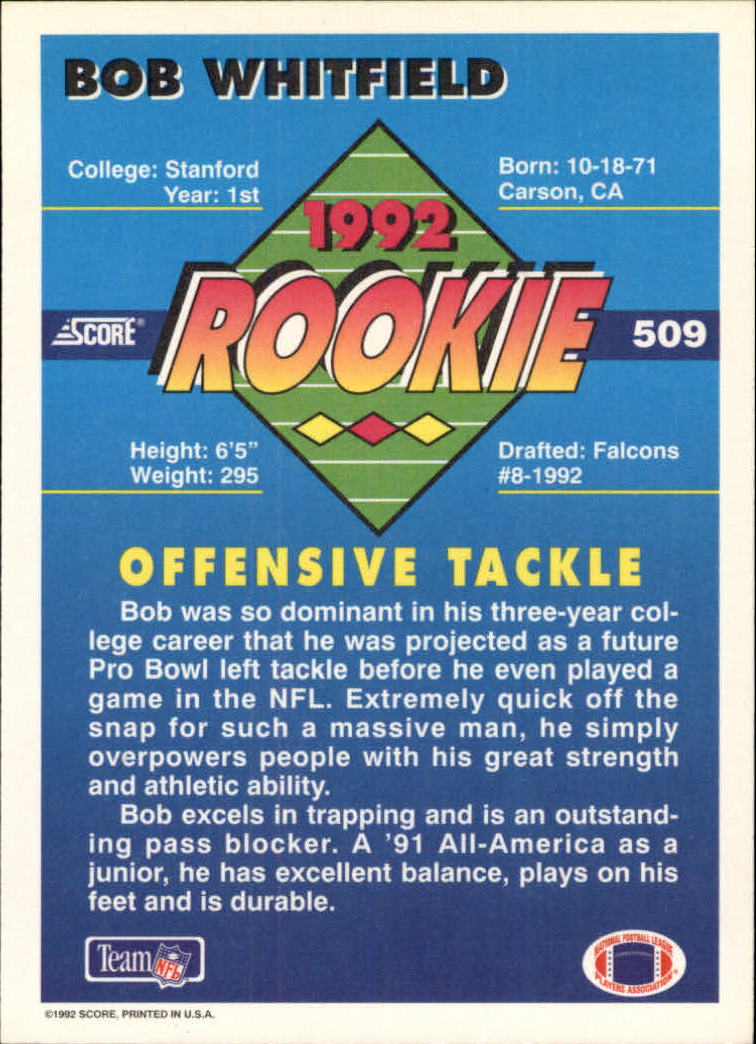 A9250- 1992 Score Football Cards 401-550 +Rookies -You Pick- 15+ FREE US SHIP