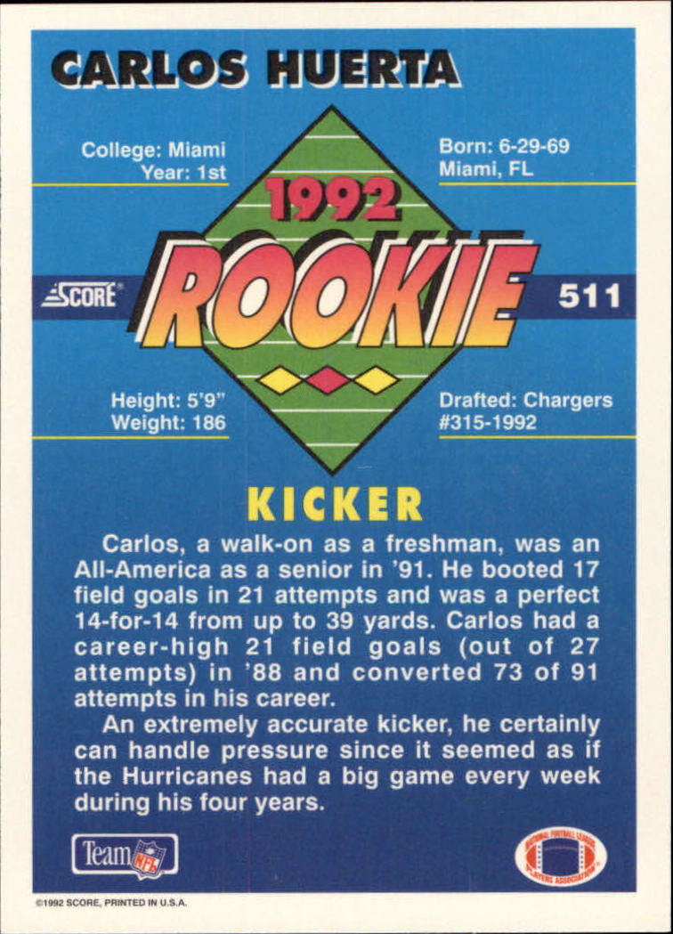 Sports Card Back