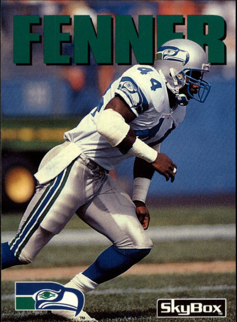 1992 SkyBox Impact #33 Derrick Fenner UER/(Text is Bengals, but Seahawks/logo still on front)