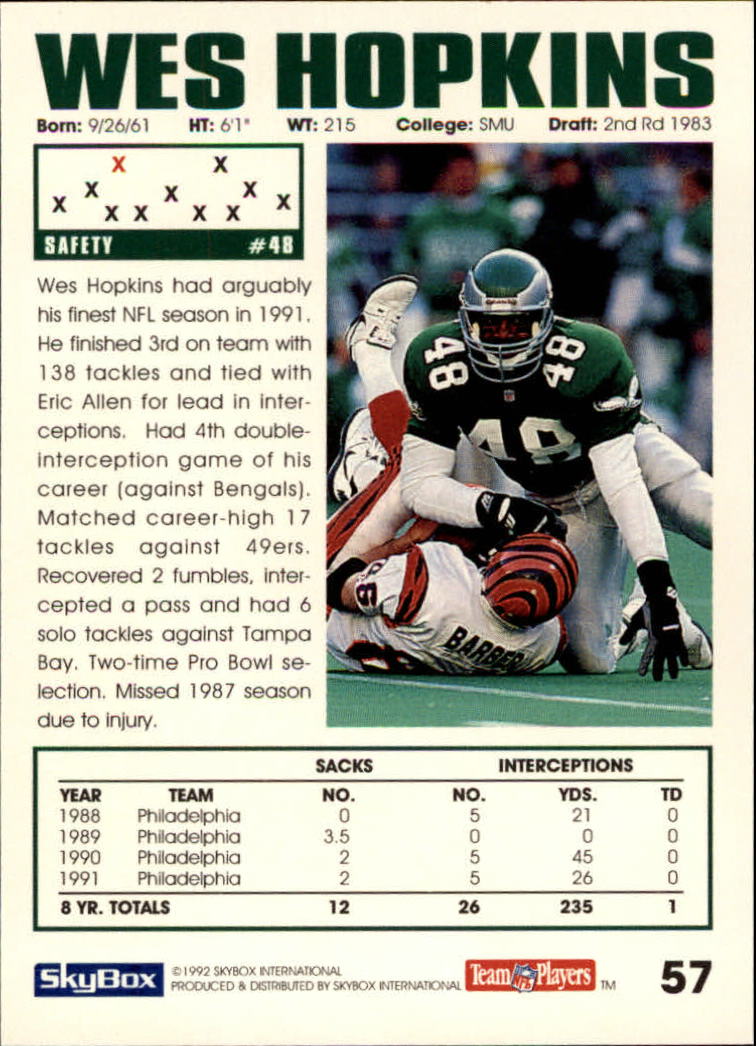 A1050- 1992 Skybox Impact FB Card #s 1-250 +Rookies -You Pick- 15+ FREE US SHIP - Picture 105 of 479