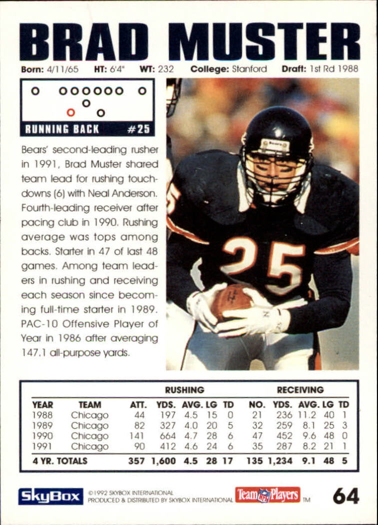 A1050- 1992 Skybox Impact FB Card #s 1-250 +Rookies -You Pick- 15+ FREE US SHIP - Picture 119 of 479