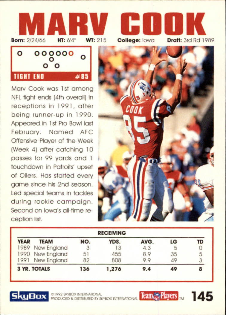 A1050- 1992 Skybox Impact FB Card #s 1-250 +Rookies -You Pick- 15+ FREE US SHIP - Picture 279 of 479