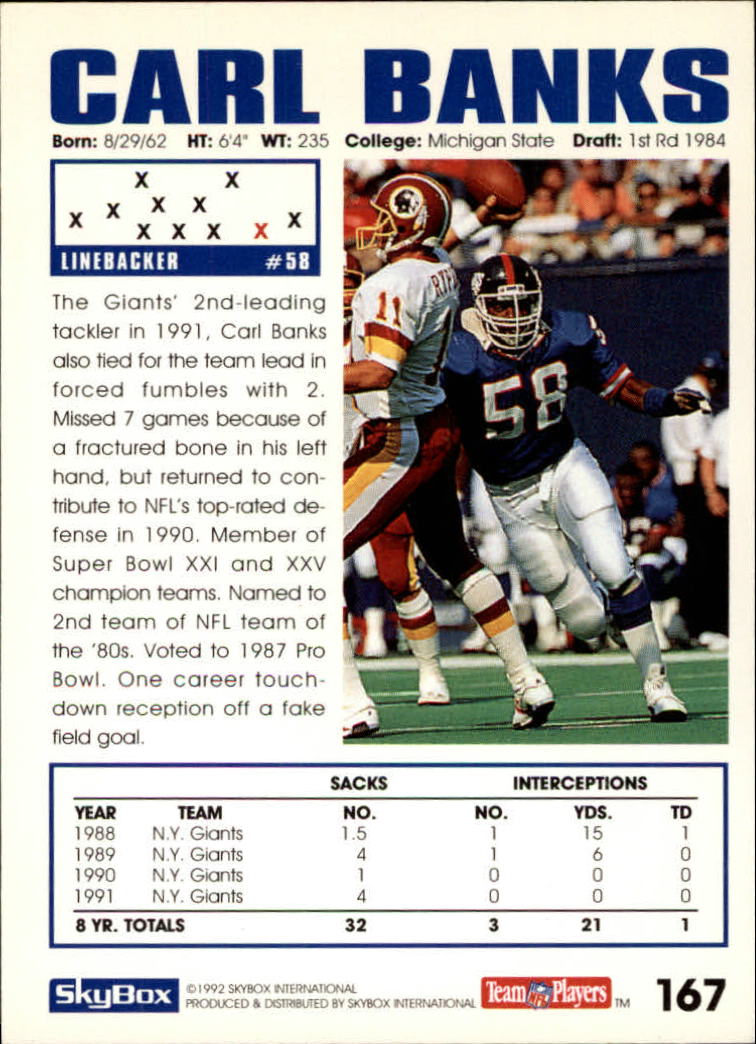 A1050- 1992 Skybox Impact FB Card #s 1-250 +Rookies -You Pick- 15+ FREE US SHIP - Picture 321 of 479