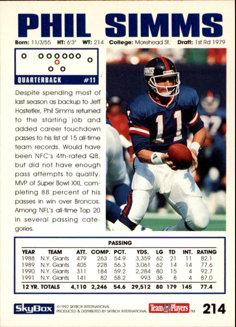 A1050- 1992 Skybox Impact FB Card #s 1-250 +Rookies -You Pick- 15+ FREE US SHIP - Picture 413 of 479