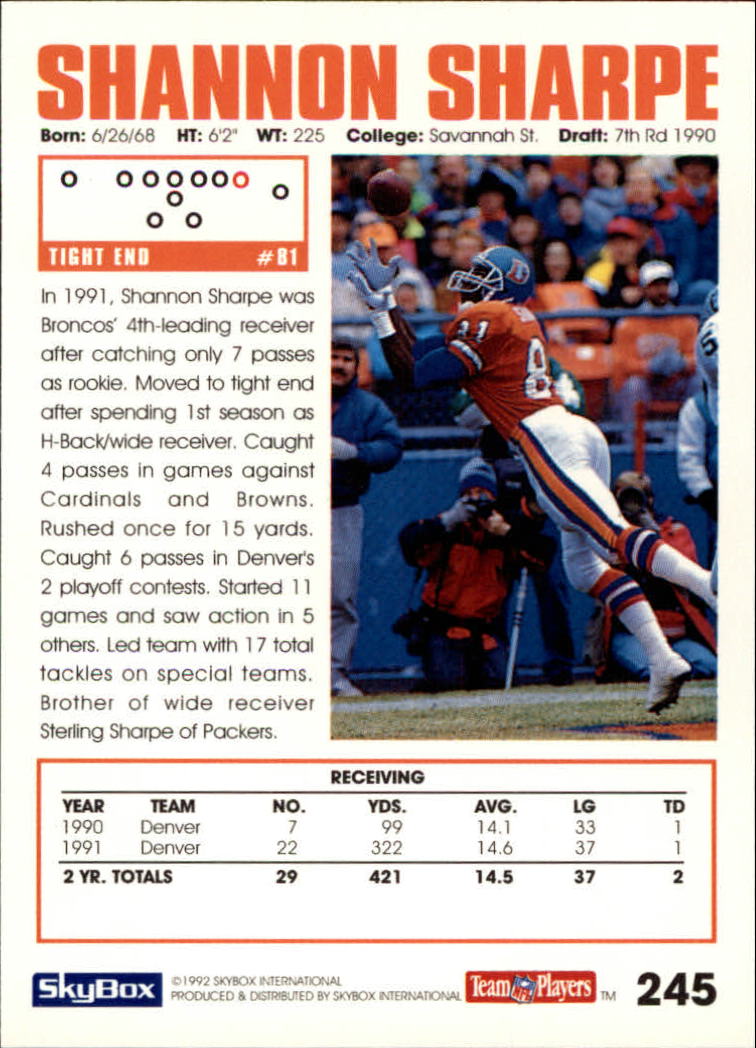 A1050- 1992 Skybox Impact FB Card #s 1-250 +Rookies -You Pick- 15+ FREE US SHIP - Picture 469 of 479