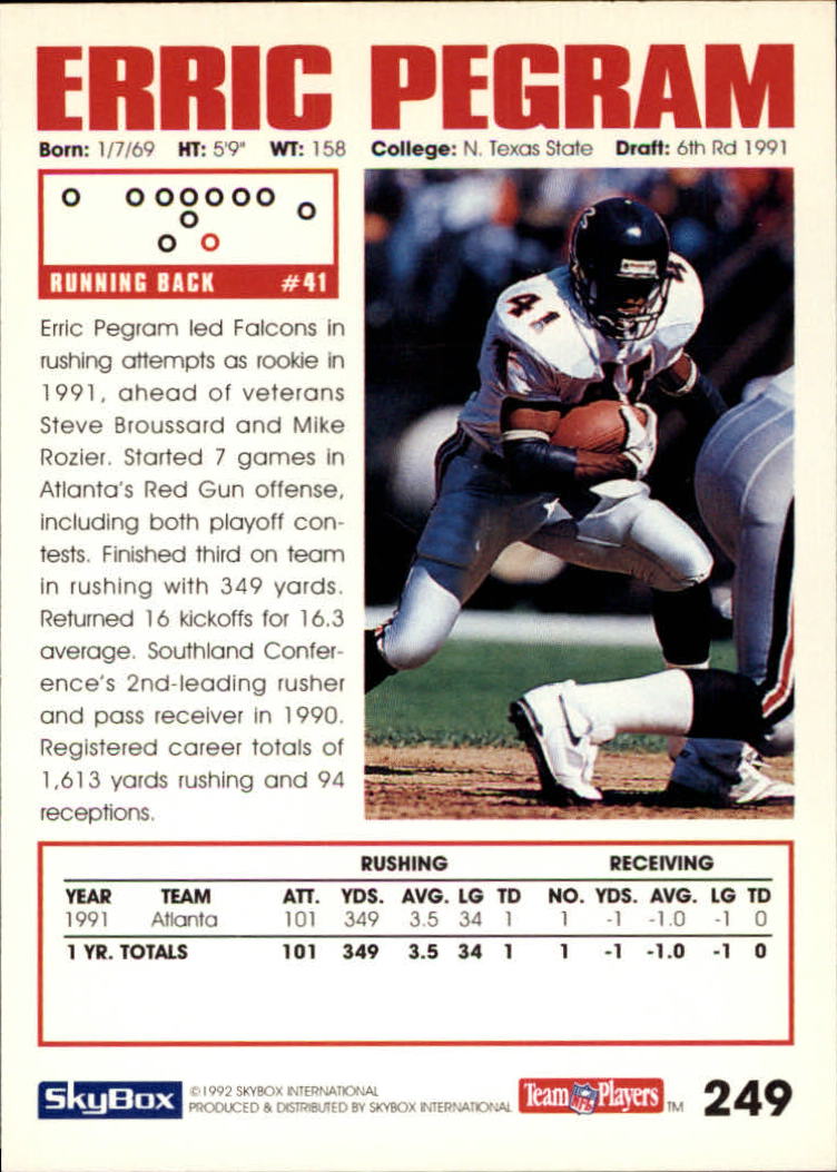 A1050- 1992 Skybox Impact FB Card #s 1-250 +Rookies -You Pick- 15+ FREE US SHIP - Picture 477 of 479