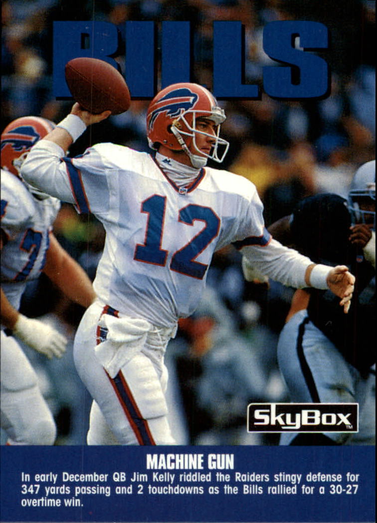 1992 SkyBox Impact #278 Buffalo Bills CL/Machine Gun/(Jim Kelly)