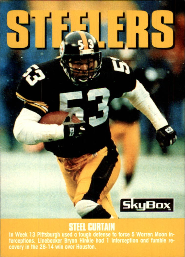 1992 Skybox Impact 299 Pittsburgh Steelers Cl Steel Curtain