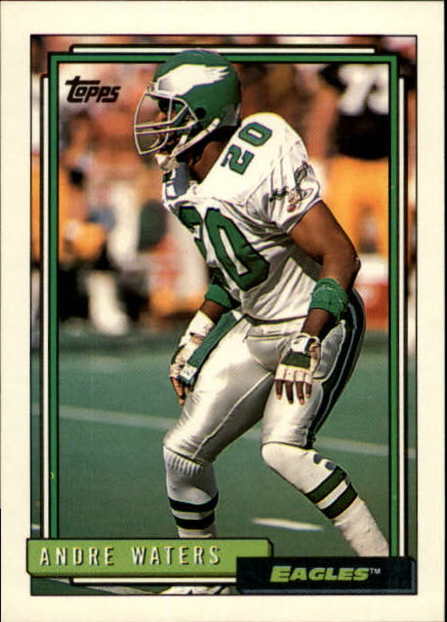 ANDRE WATERS Signed 1987 TOPPS ROOKIE Card #305 Beckett