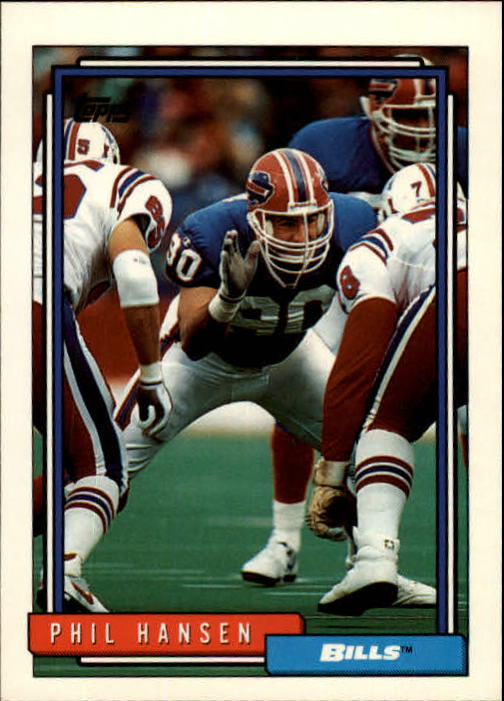 : 1991 Pro Set Platinum Football #310 Phil Hansen RC