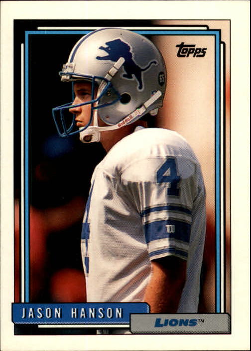 1992 Topps #711 Jason Hanson RC