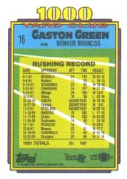 1992 Topps Football 1000 Yard Club Insert Singles - You Choose - Bild 24 von 32