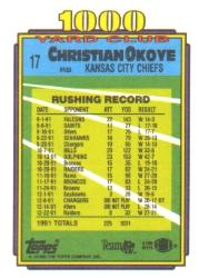 1992 Topps Football 1000 Yard Club Insert Singles - You Choose - Bild 26 von 32