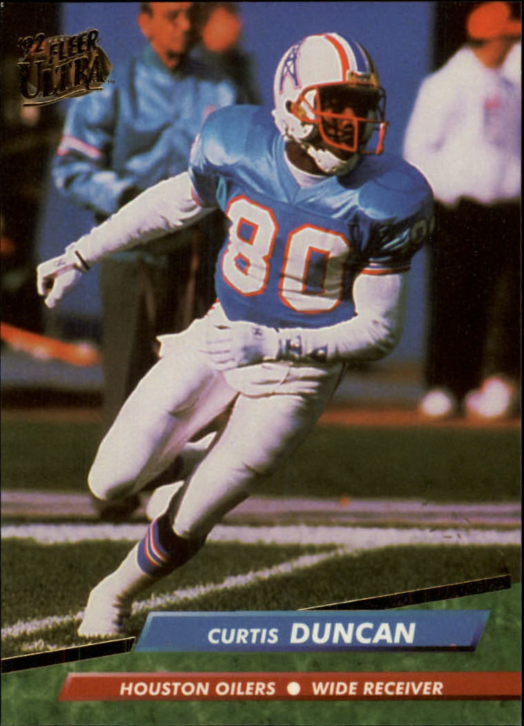 Curtis Duncan autographed Football Card (Houston Oilers) 1990 Pro Set #509