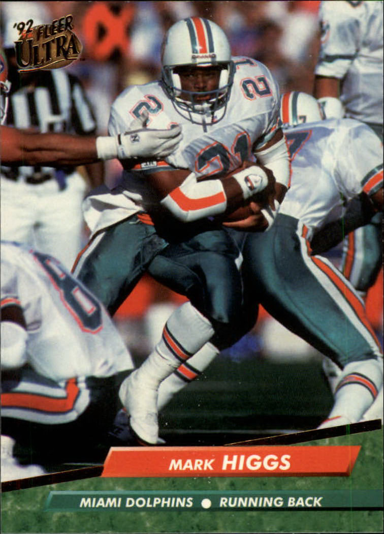 1992 Pacific Mark Higgs Miami Dolphins #168