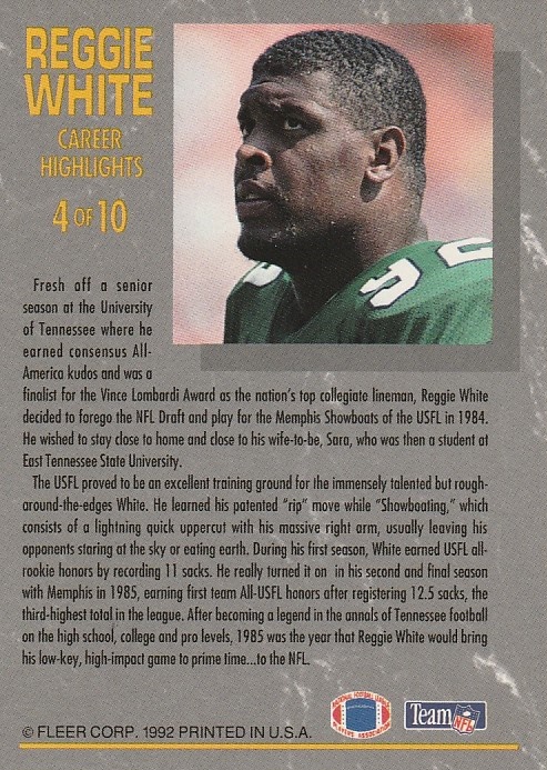1992 Ultra (Fleer) Football "Insert" Cards - Picture 14 of 19