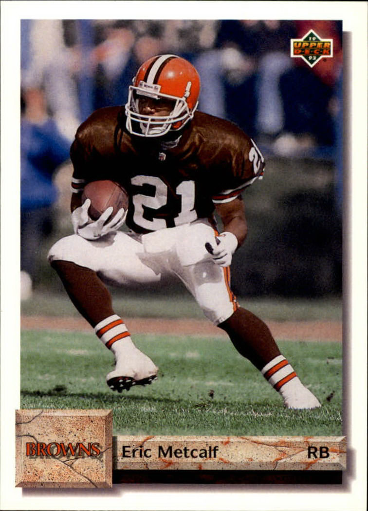 Browns NFL Eric Metcalf #489 Rookie Card