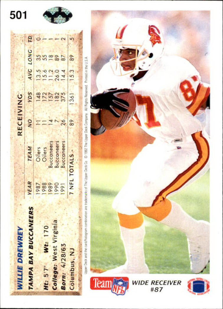 A2086- 1992 Upper Deck FB Card #s 501-620 +Inserts -You Pick- 15+ FREE US SHIP